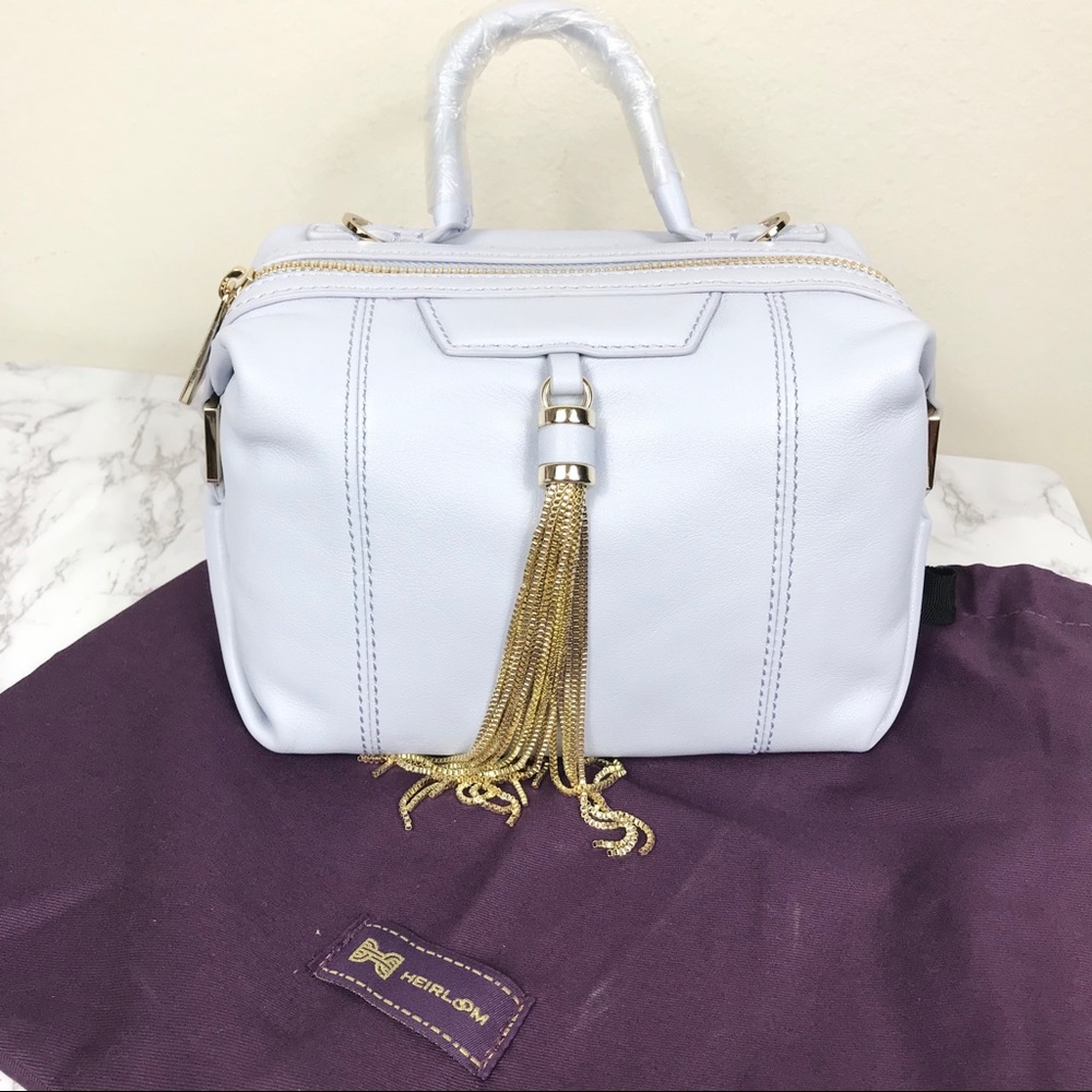 NEW Heirloom Designer Lilac Tassel Crossbody Bag
